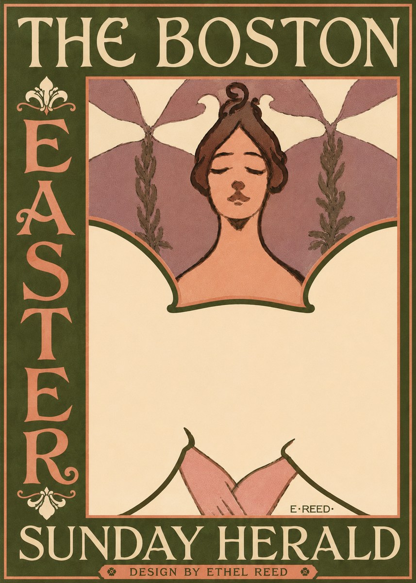 Ethel Reed The Boston Easter Sunday Herald No4 - Affiche