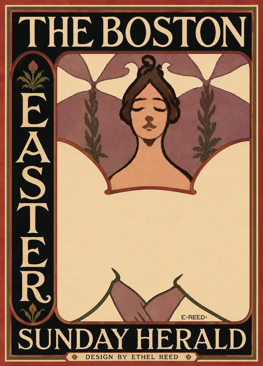 Ethel Reed The Boston Easter Sunday Herald No6 - Affiche