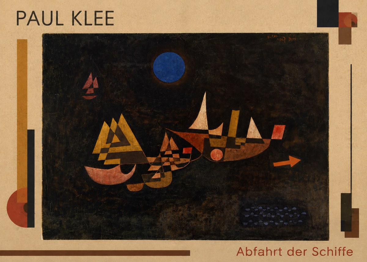 Paul Klee Abfahrt Der Schiffe No1 - Affiche