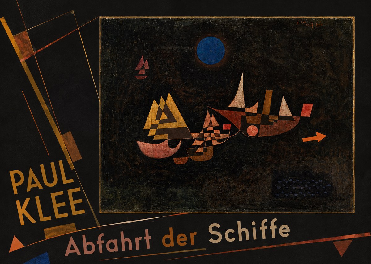 Paul Klee Abfahrt Der Schiffe No5 - Affiche