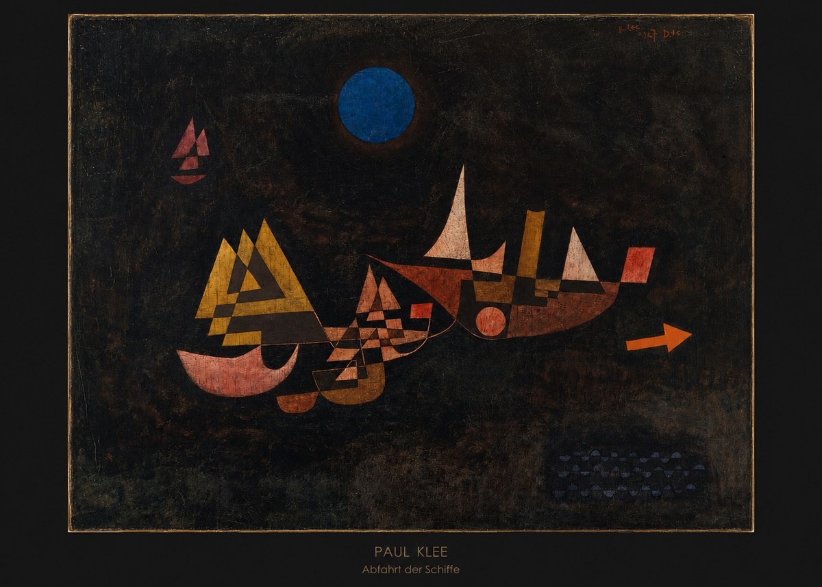 Paul Klee Abfahrt Der Schiffe No6 - Affiche