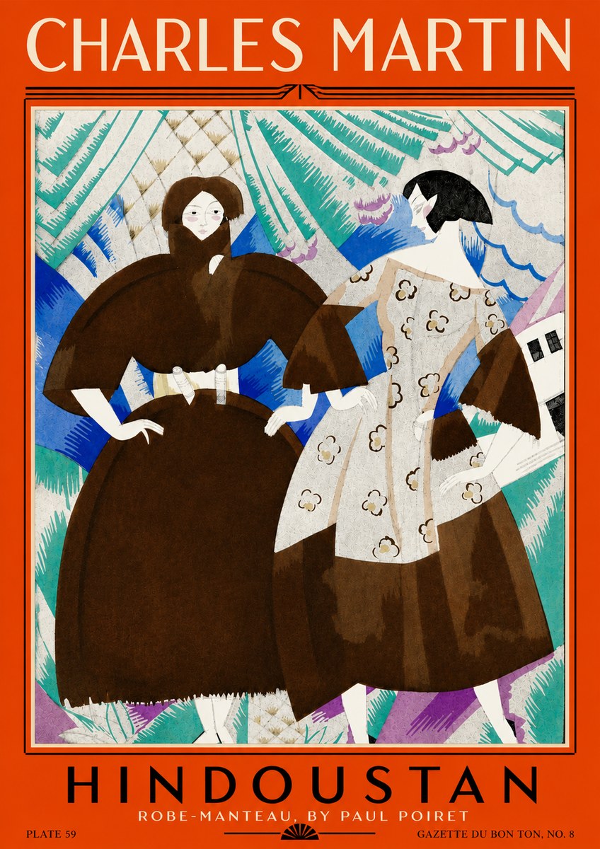 Charles Martin Hindoustan No4 - Affiche