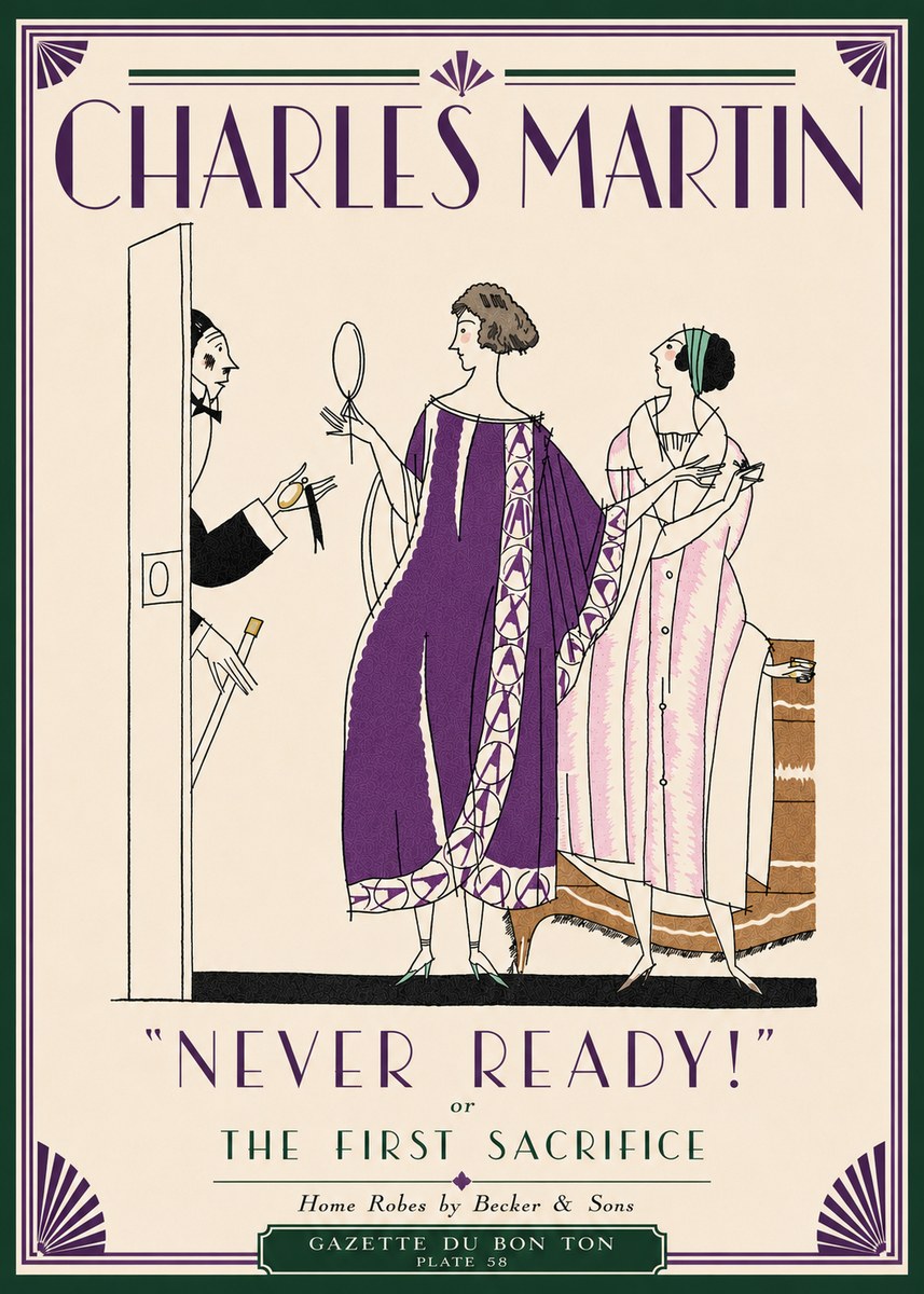Charles Martin Never Ready! or the First Sacrifice No5 - Affiche