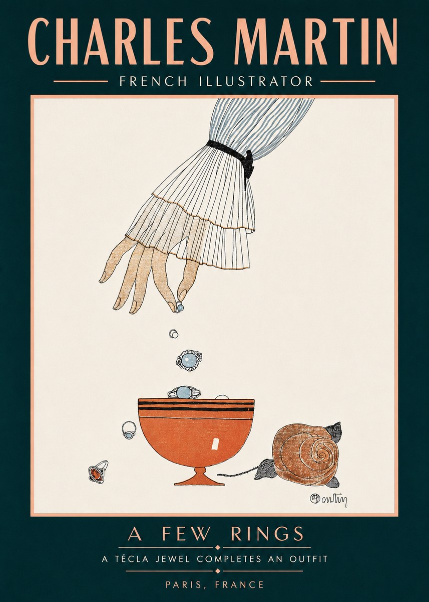 Charles Martin Some Jewels No6 - Affiche