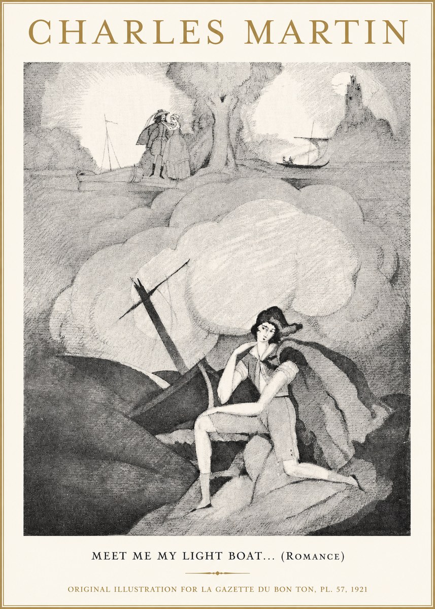 Charles Martin Meet Me My Light Boat... (Romance) No1 - Affiche