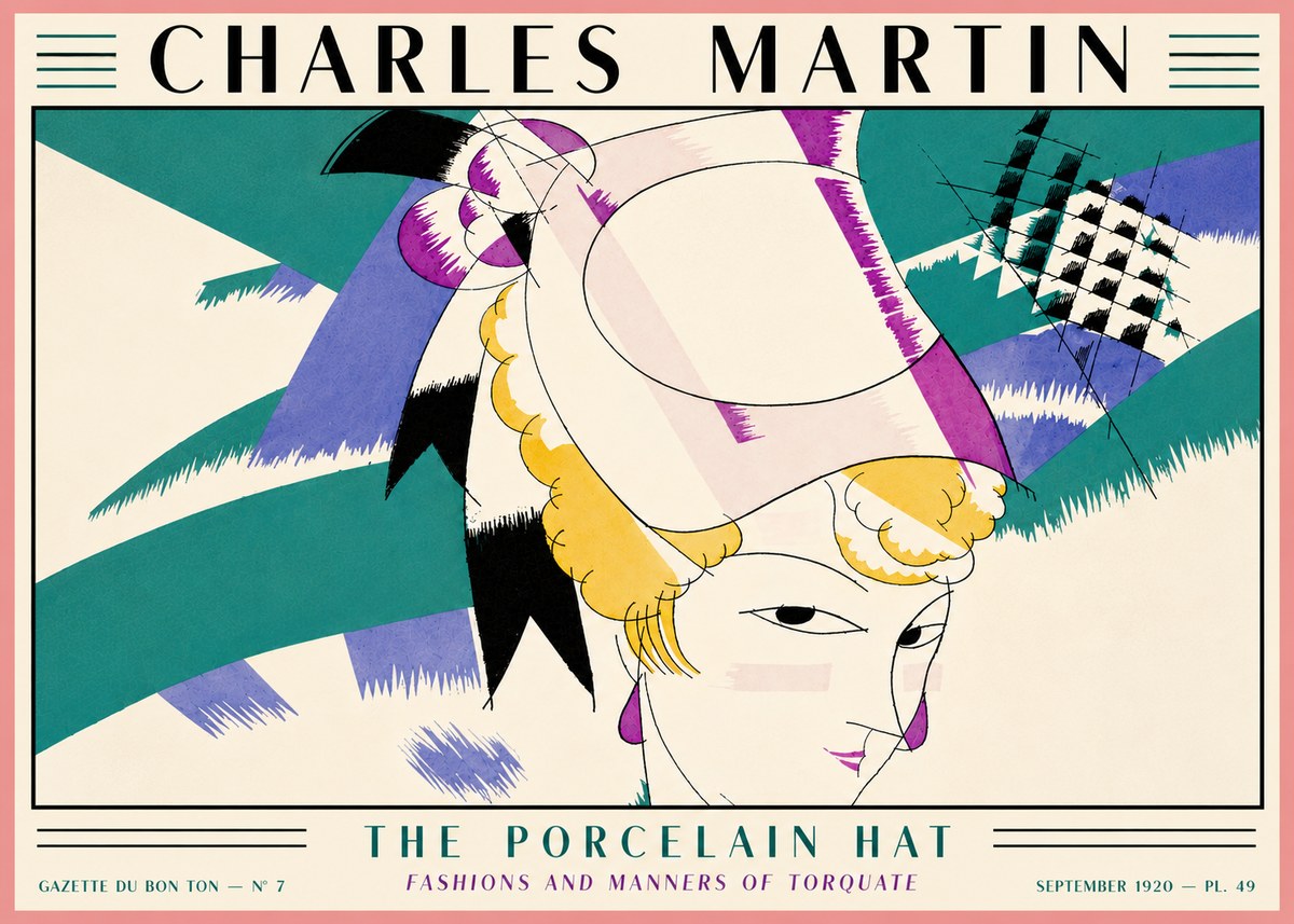 Charles Martin The Porcelain Hat No5 - Affiche