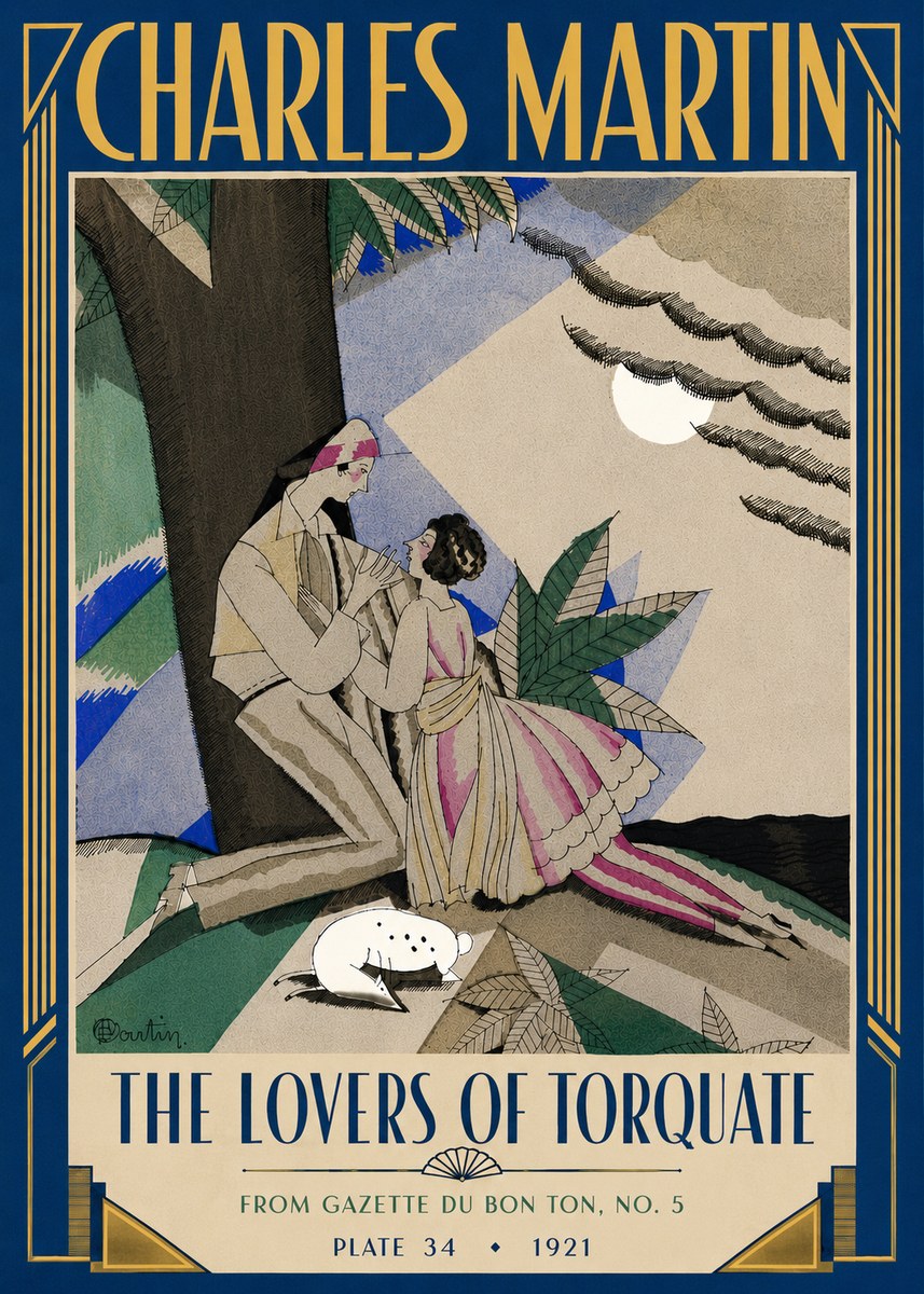 Charles Martin The Lovers of Torquate No4 - Affiche