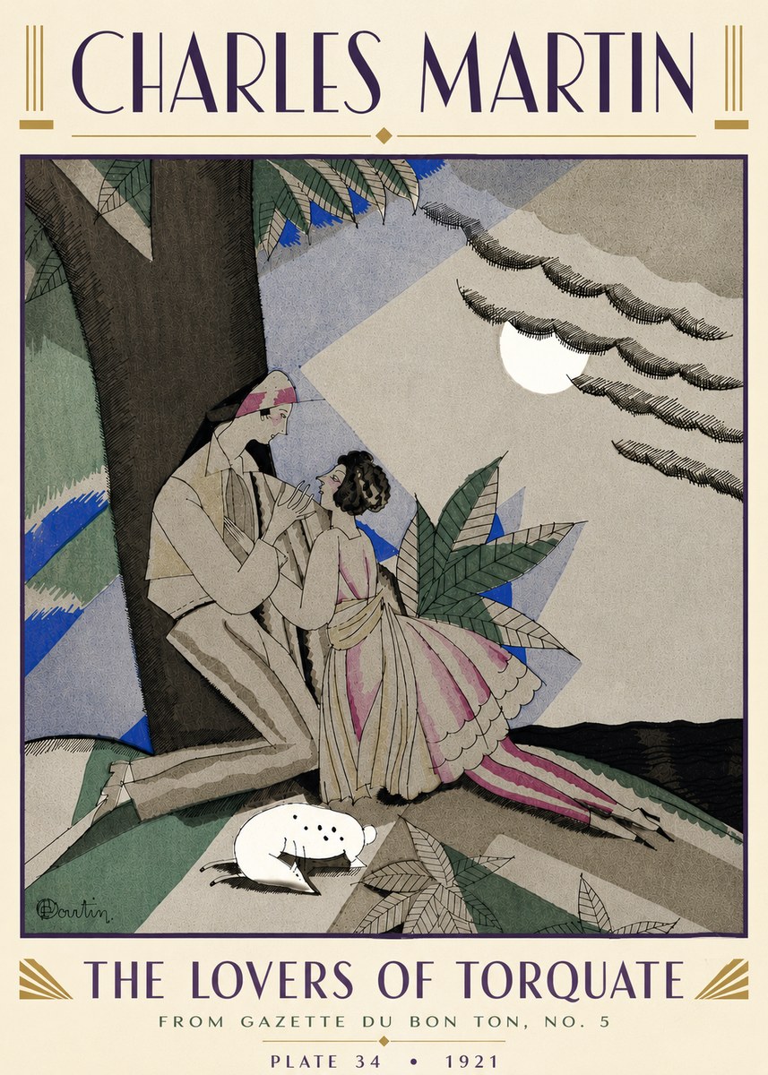 Charles Martin The Lovers of Torquate No5 - Affiche