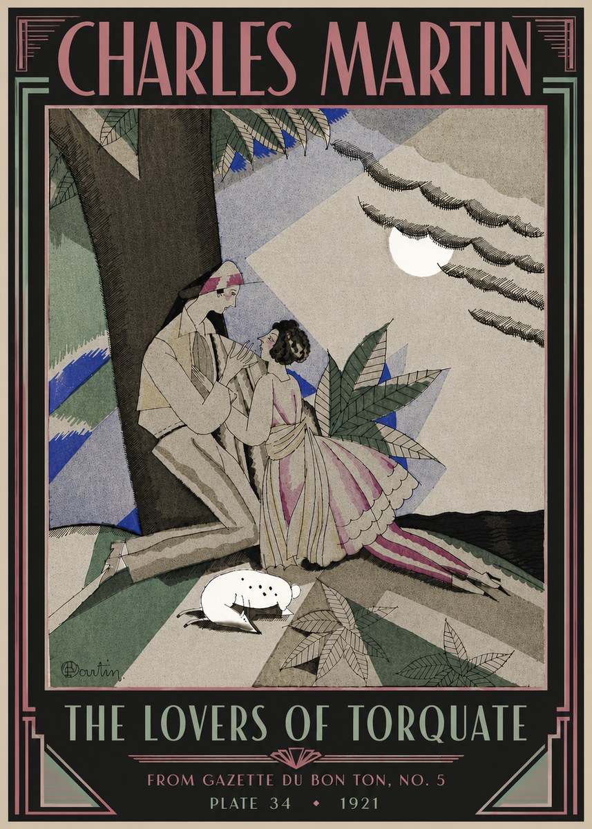 Charles Martin The Lovers of Torquate No6 - Affiche