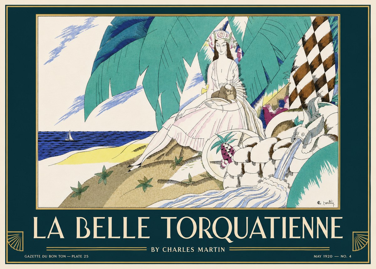 Charles Martin La Belle Torquatienne No3 - Affiche