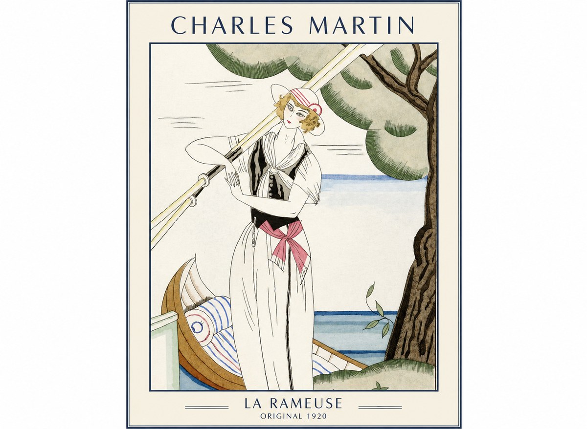 Charles Martin La Rameuse No1 - Affiche