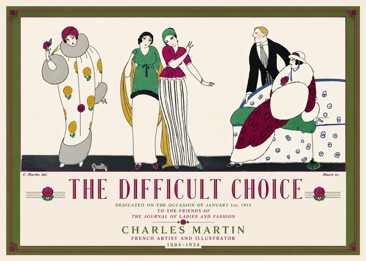 Charles Martin The Difficult Choice No5 - Affiche