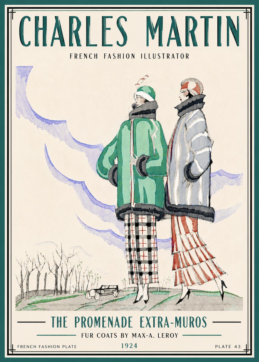 Charles Martin The Promenade Extra-muros No5 - Affiche
