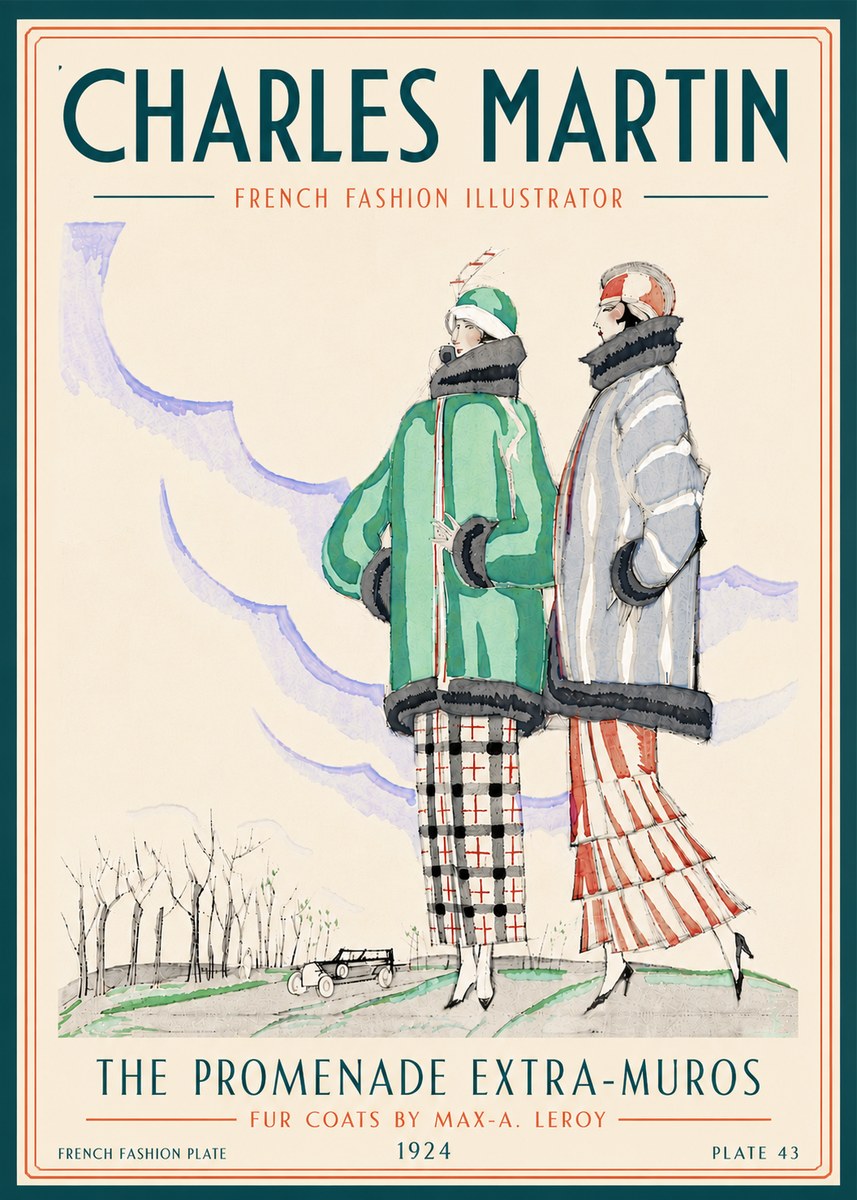 Charles Martin The Promenade Extra-muros No6 - Affiche