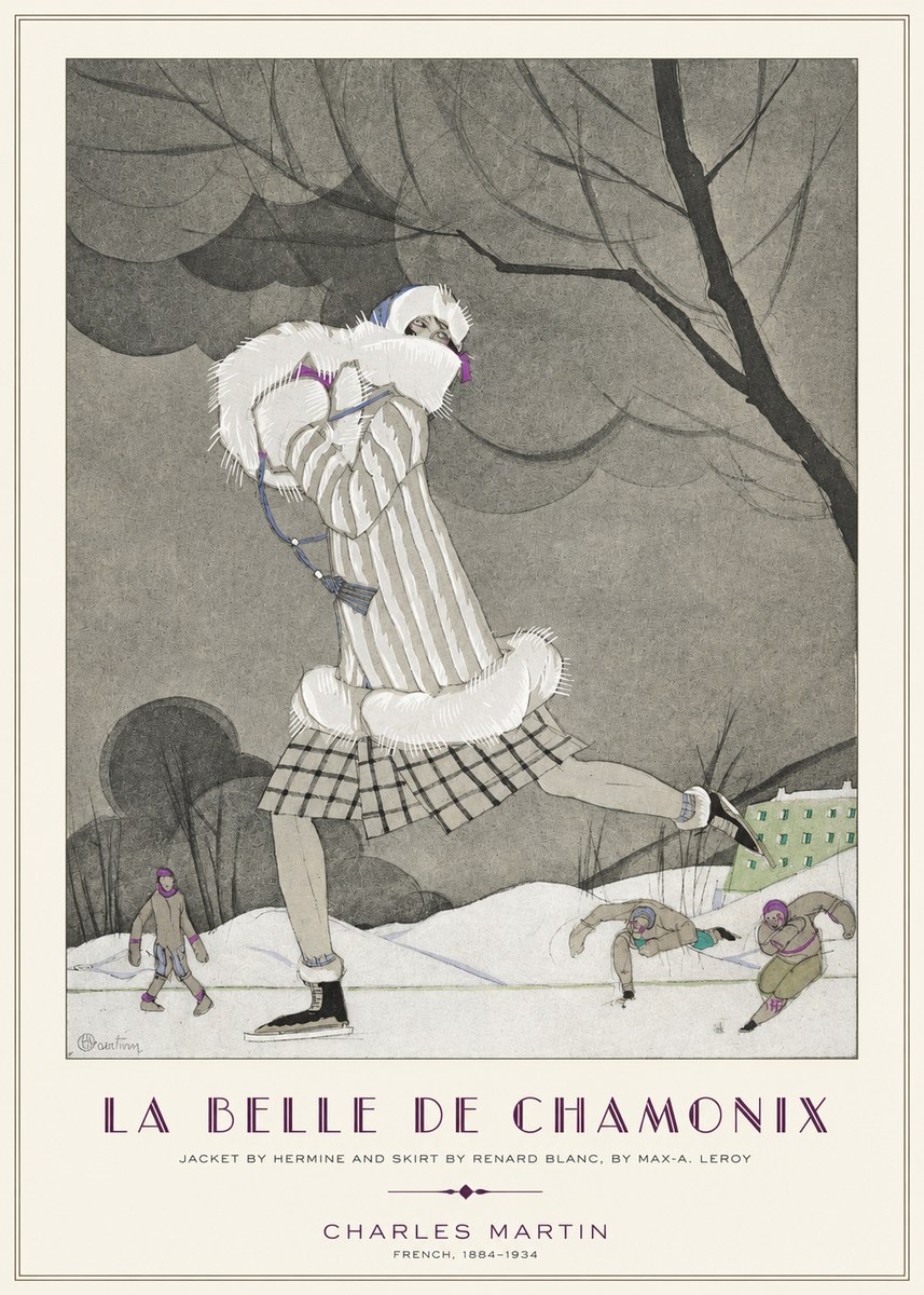 Charles Martin La Belle De Chamonix No1 - Affiche