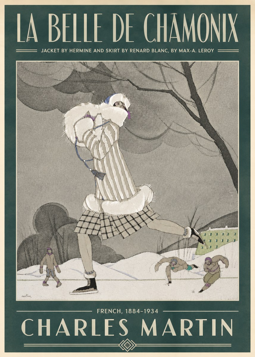 Charles Martin La Belle De Chamonix No4 - Affiche
