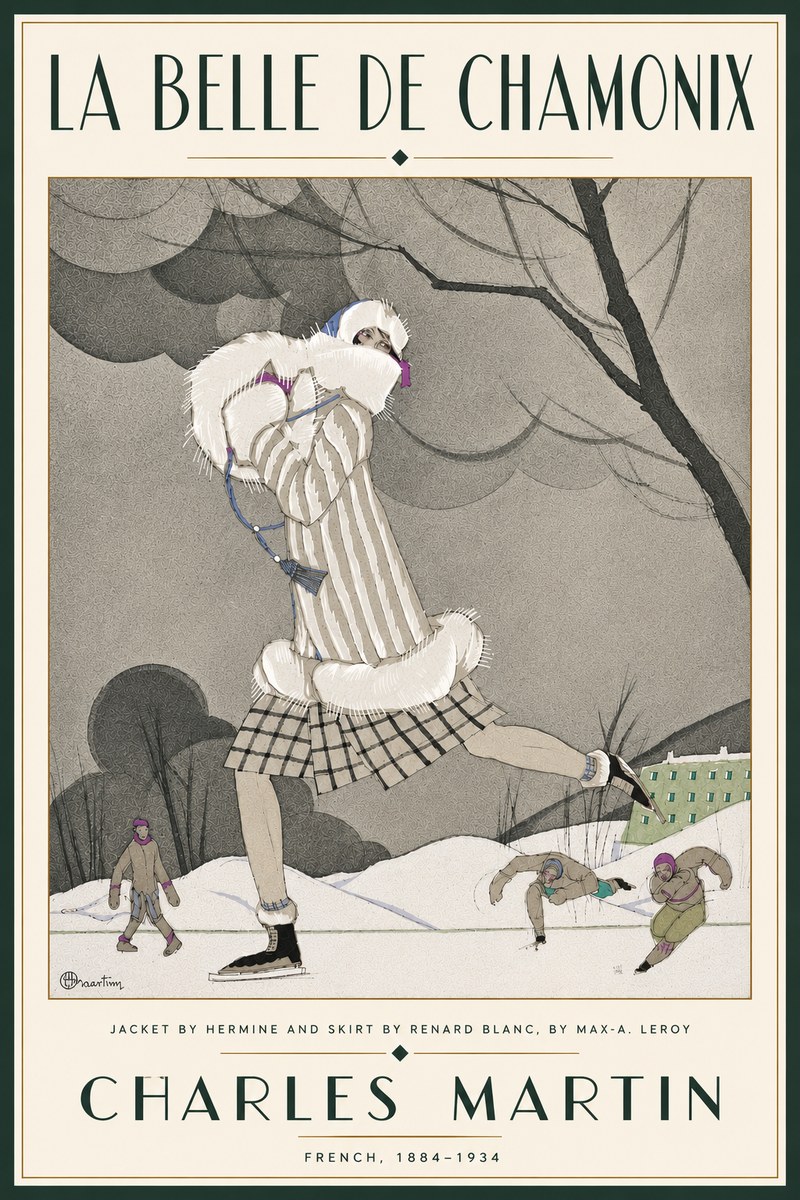 Charles Martin La Belle De Chamonix No6 - Affiche
