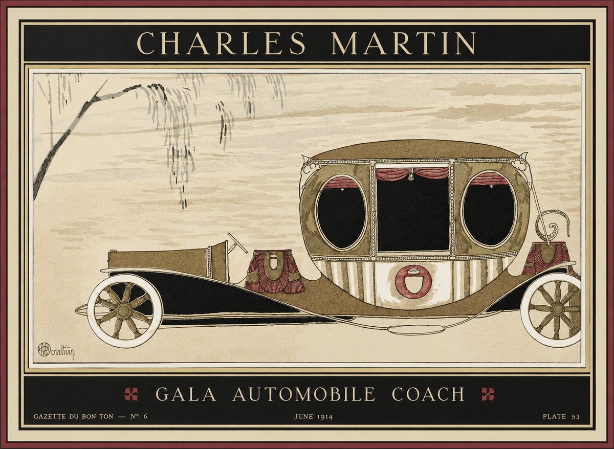 Charles Martin Gala Automobile Coach No1 - Affiche