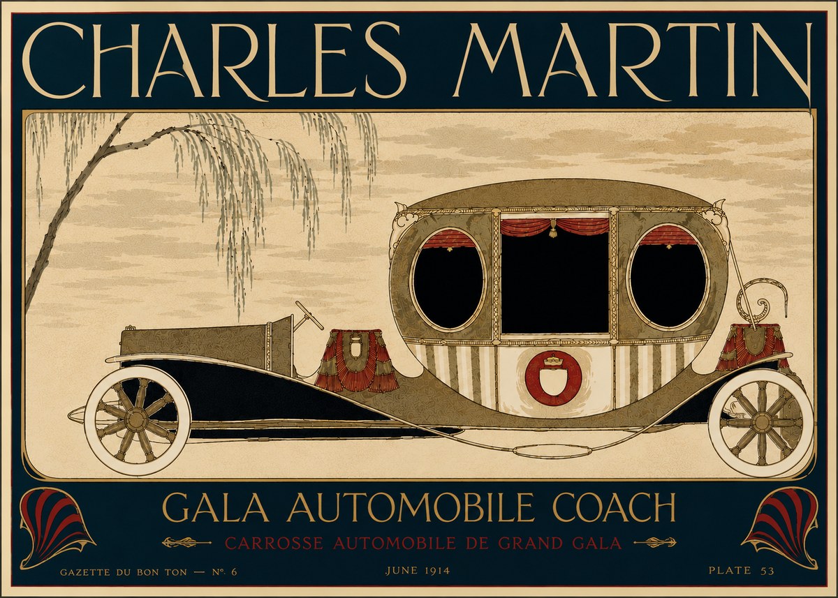 Charles Martin Gala Automobile Coach No6 - Affiche