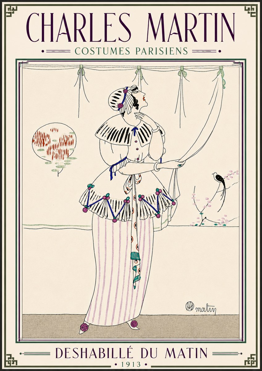 Charles Martin Deshabillé Du Matin No5 - Affiche