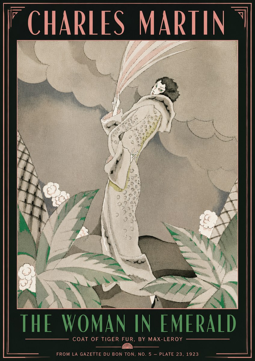 Charles Martin The Woman in Emerald No6 - Affiche
