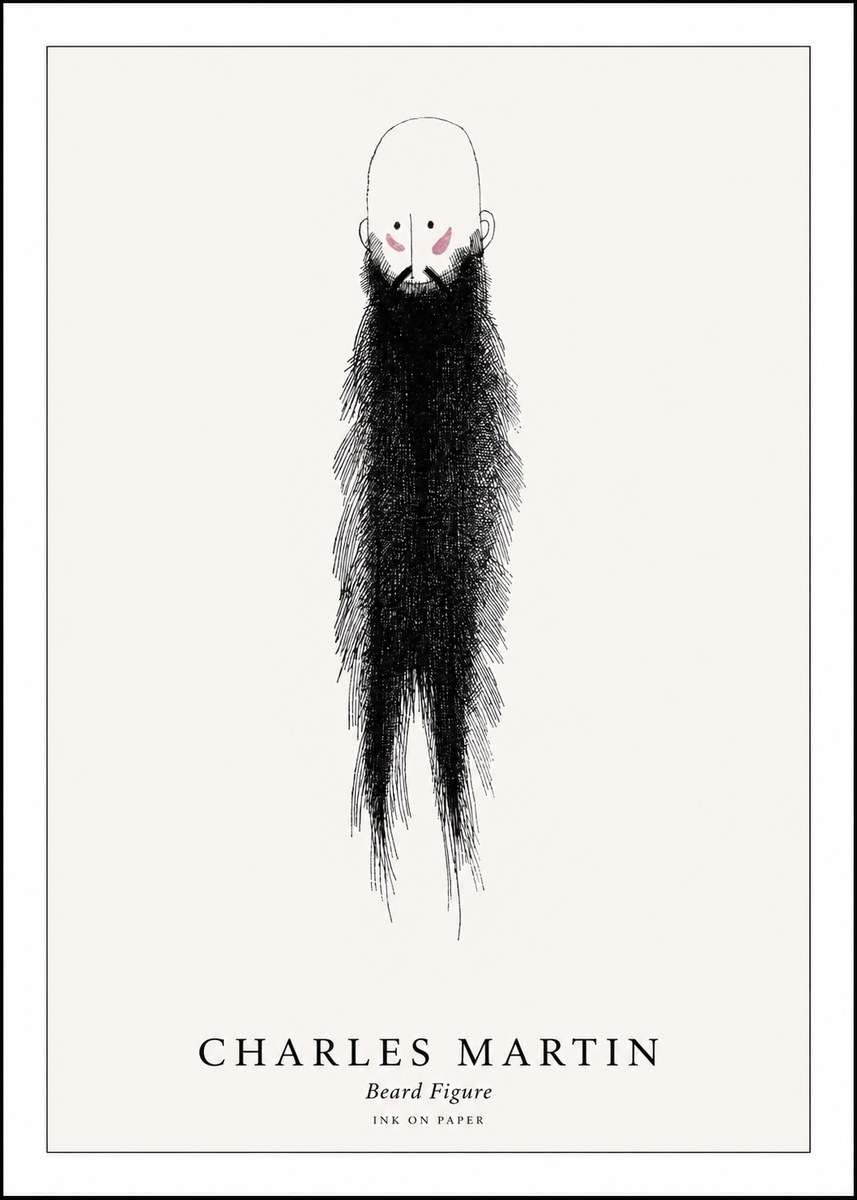 Charles Martin Beard Figure No1 - Affiche
