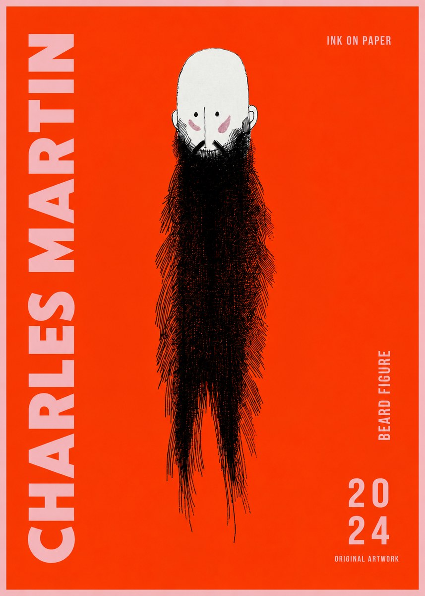 Charles Martin Beard Figure No2 - Affiche