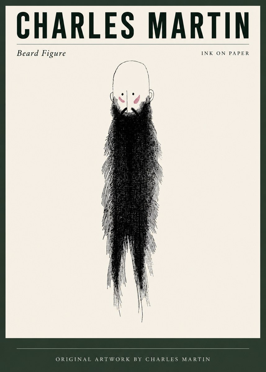 Charles Martin Beard Figure No3 - Affiche