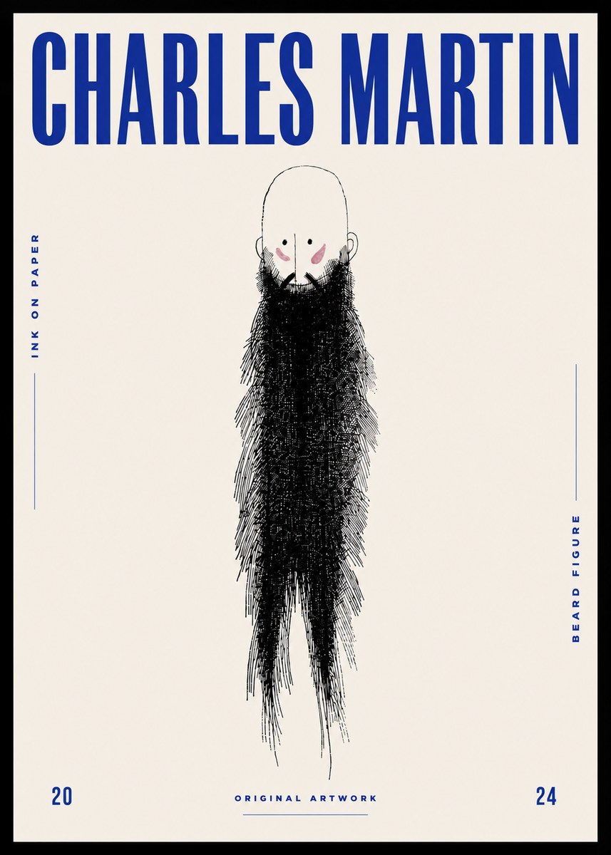 Charles Martin Beard Figure No5 - Affiche