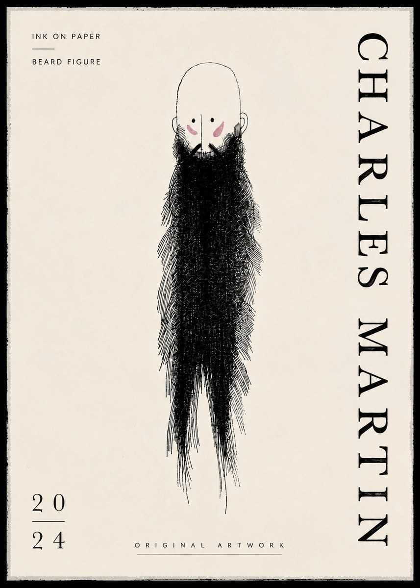 Charles Martin Beard Figure No6 - Affiche
