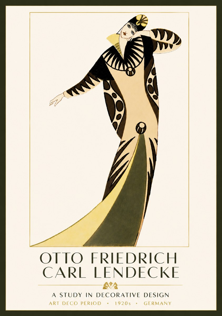 Otto Friedrich Carl Lendecke A Study in Decorative Design No3 - Affiche