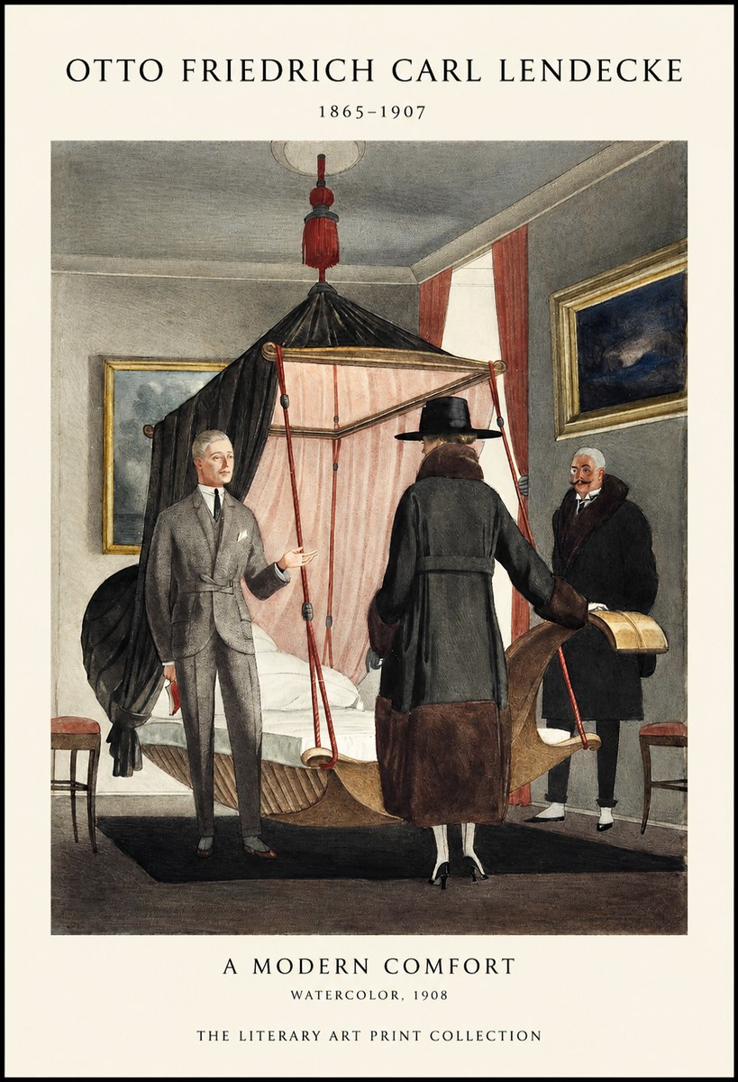 Otto Friedrich Carl Lendecke A Modern Comfort No1 - Affiche
