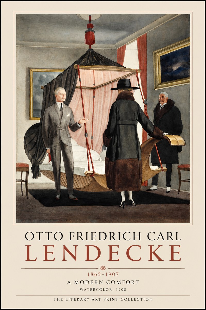 Otto Friedrich Carl Lendecke A Modern Comfort No3 - Affiche