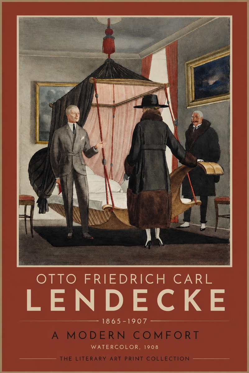 Otto Friedrich Carl Lendecke A Modern Comfort No4 - Affiche