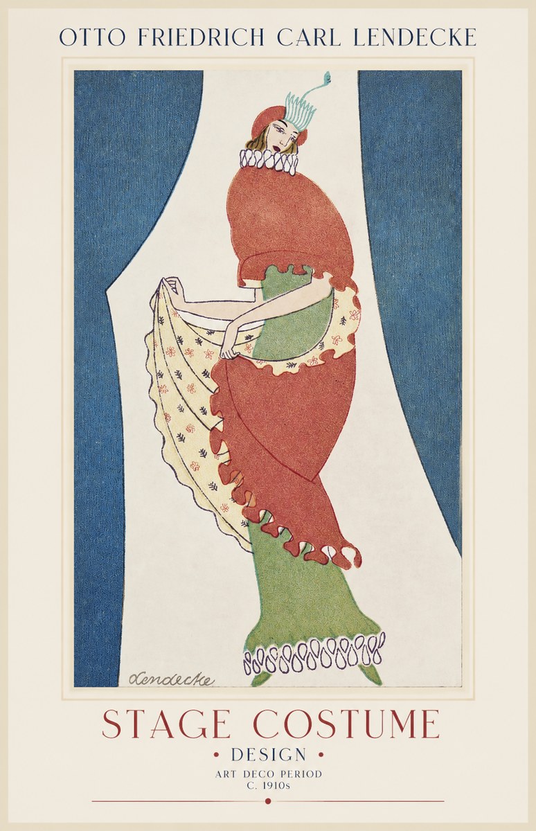 Otto Friedrich Carl Lendecke Stage Costume No1 - Affiche