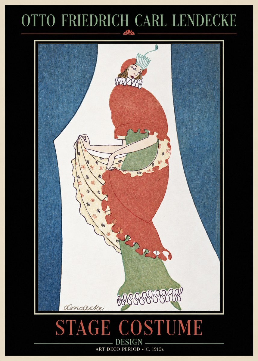 Otto Friedrich Carl Lendecke Stage Costume No2 - Affiche