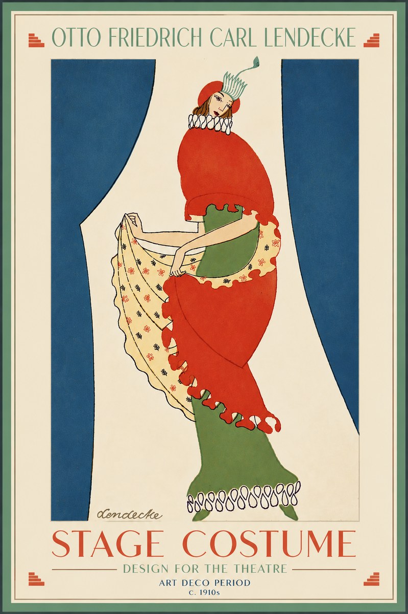 Otto Friedrich Carl Lendecke Stage Costume No6 - Affiche