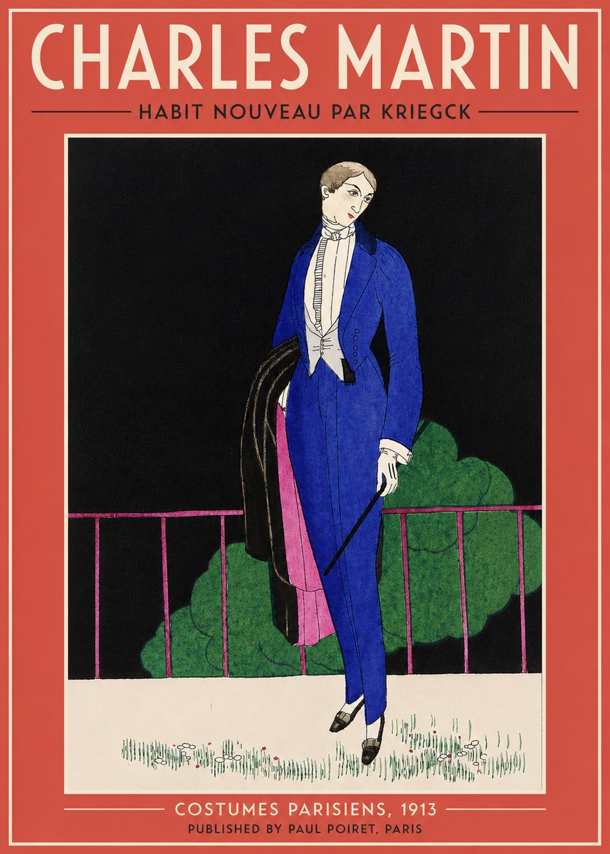 Charles Martin Habit Nouveau Par Kriegk No3 - Affiche