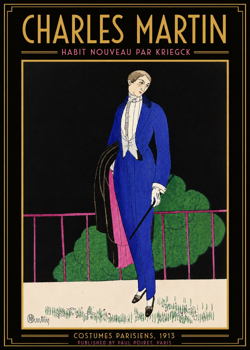 Charles Martin Habit Nouveau Par Kriegk No5 - Affiche