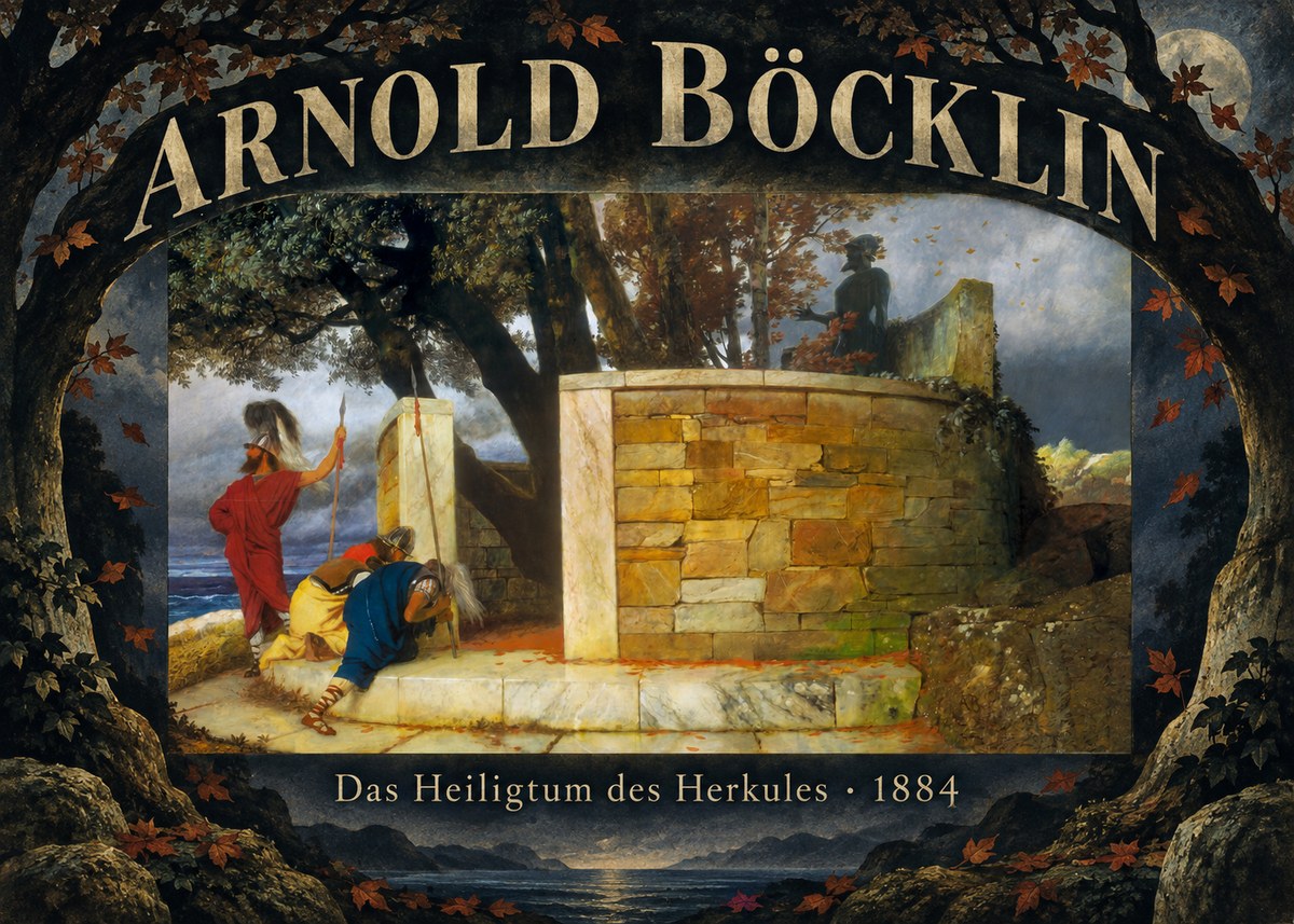 Arnold Böcklin Das Heiligtum Des Herkules I No6 - Affiche