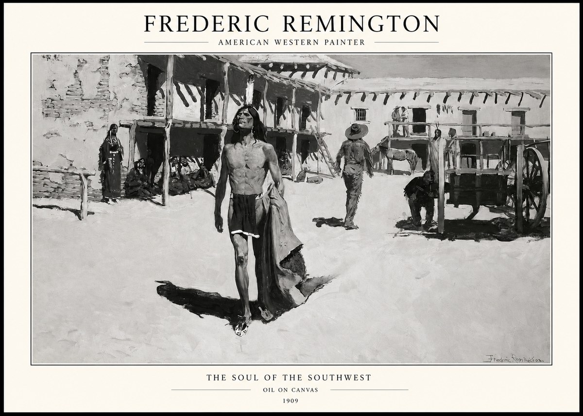 Frederic Remington The Soul of the Southwest No1 - Affiche