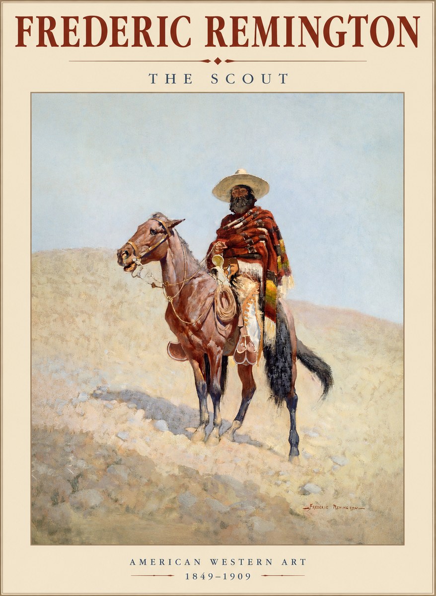 Frederic Remington The Scout I No1 - Affiche