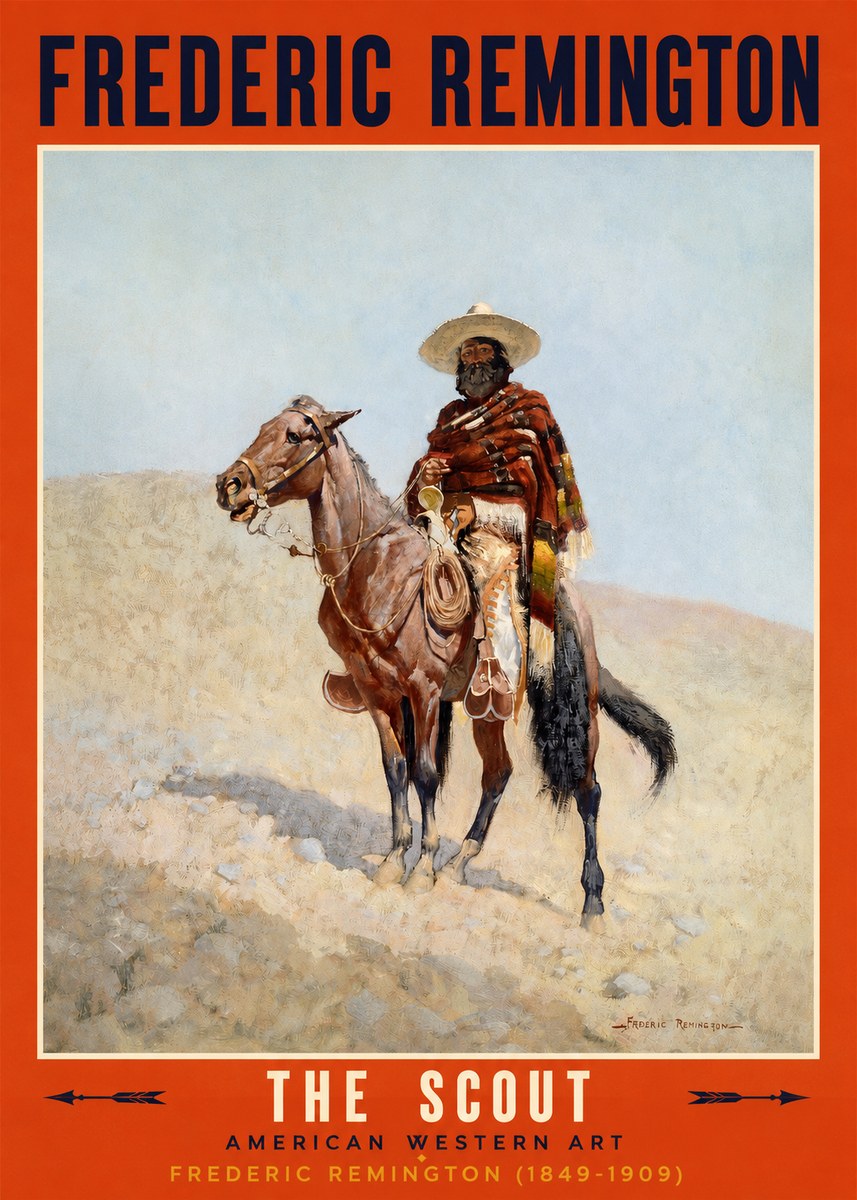 Frederic Remington The Scout I No2 - Affiche