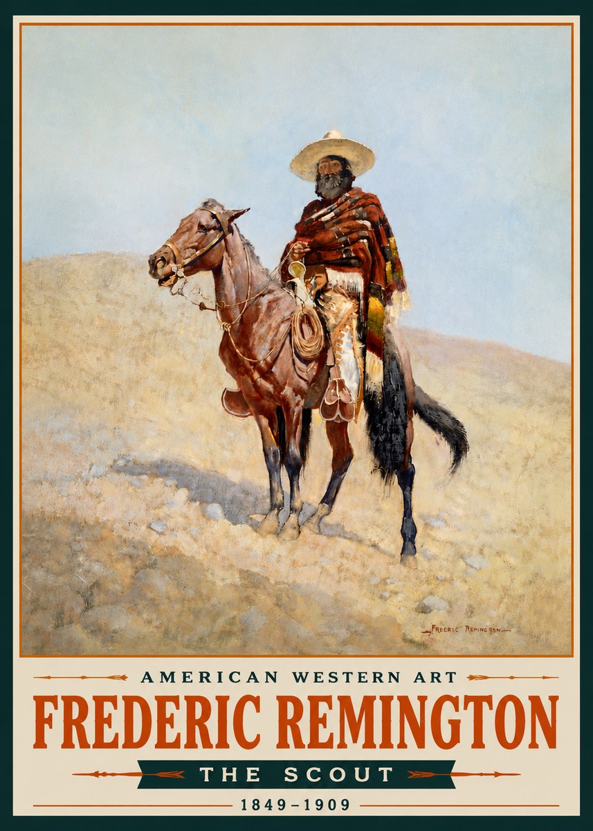 Frederic Remington The Scout I No5 - Affiche