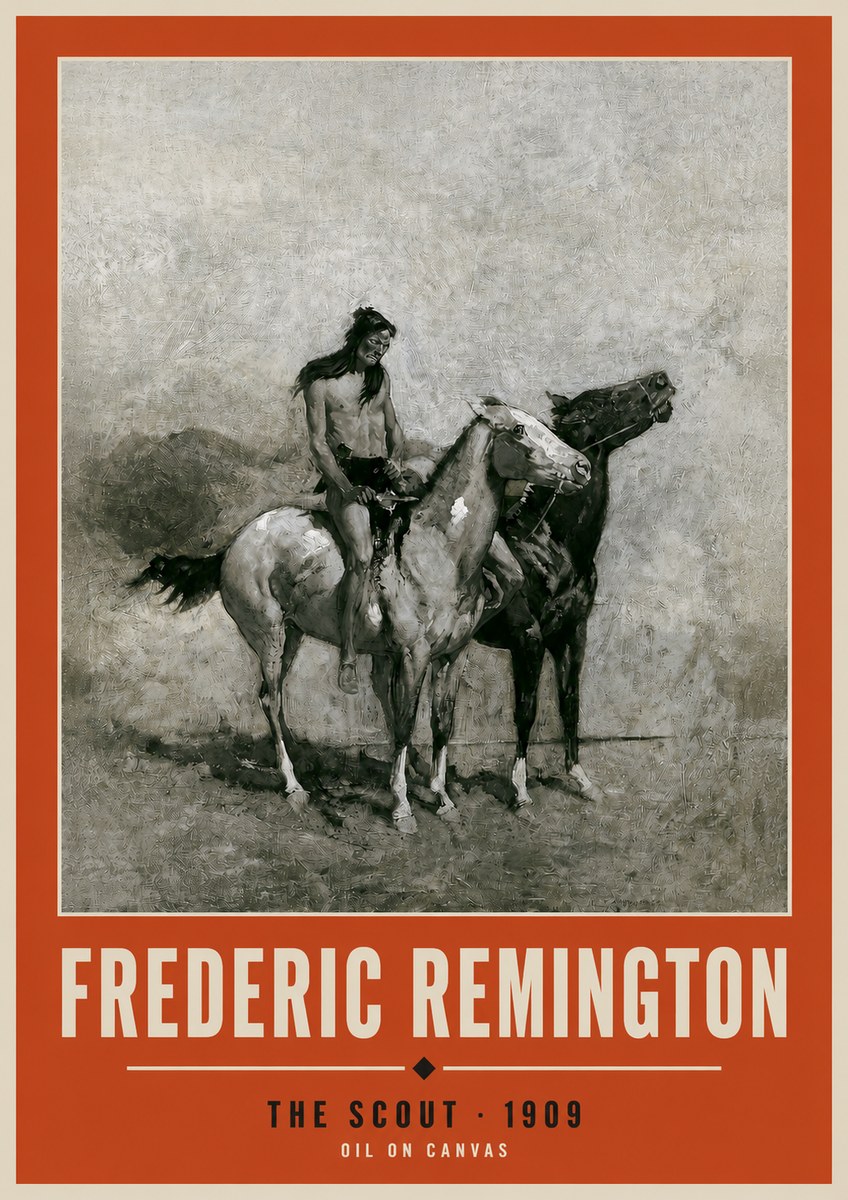 Frederic Remington The Scout II No2 - Affiche