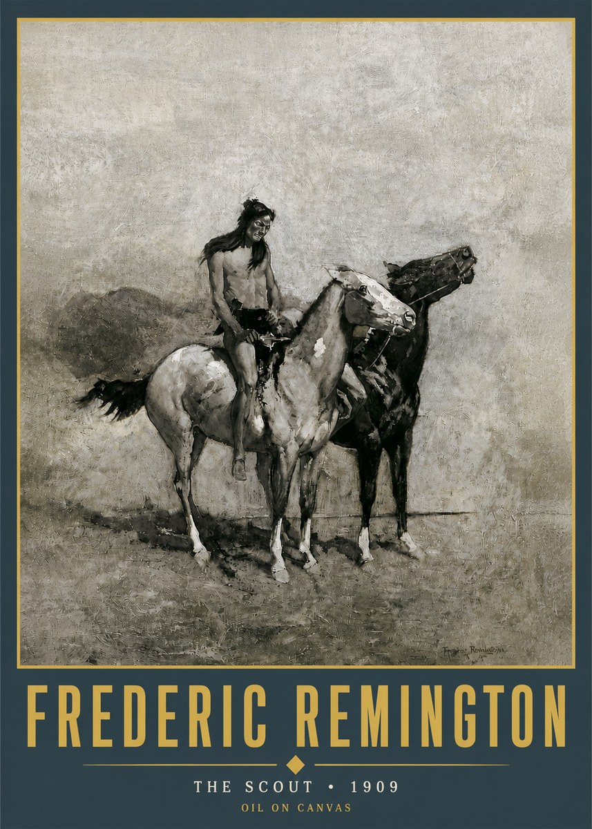 Frederic Remington The Scout II No5 - Affiche