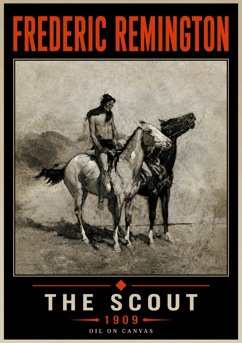 Frederic Remington The Scout II No6 - Affiche