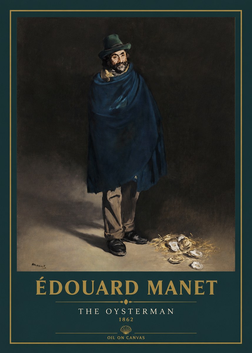 Édouard Manet The Oysterman No3 - Affiche