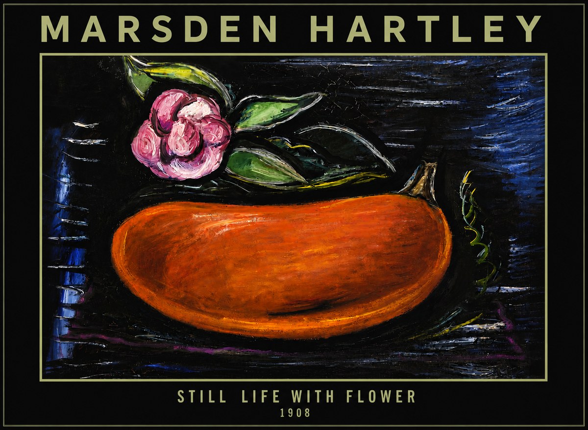 Marsden Hartley Still Life with Flower No4 - Affiche