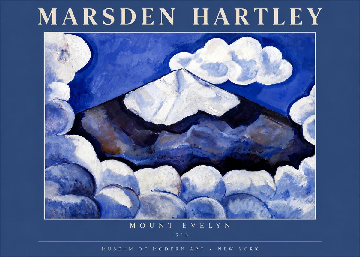 Marsden Hartley Mount Evelyn No3 - Affiche